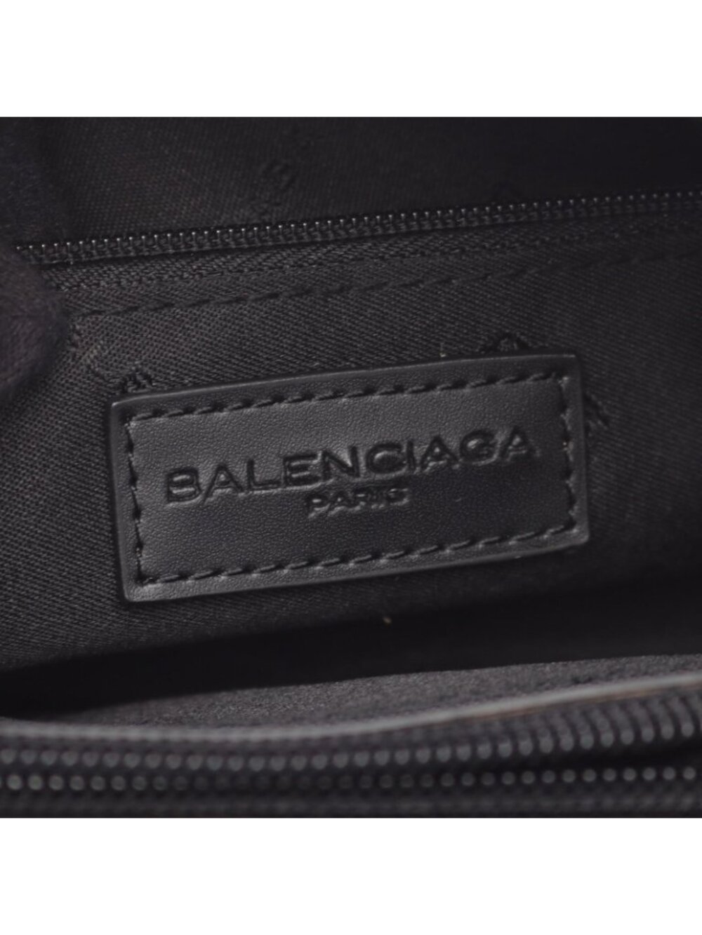 Balenciaga Handbag BB Monogram Black Canvas Leather - Picture 4 of 6